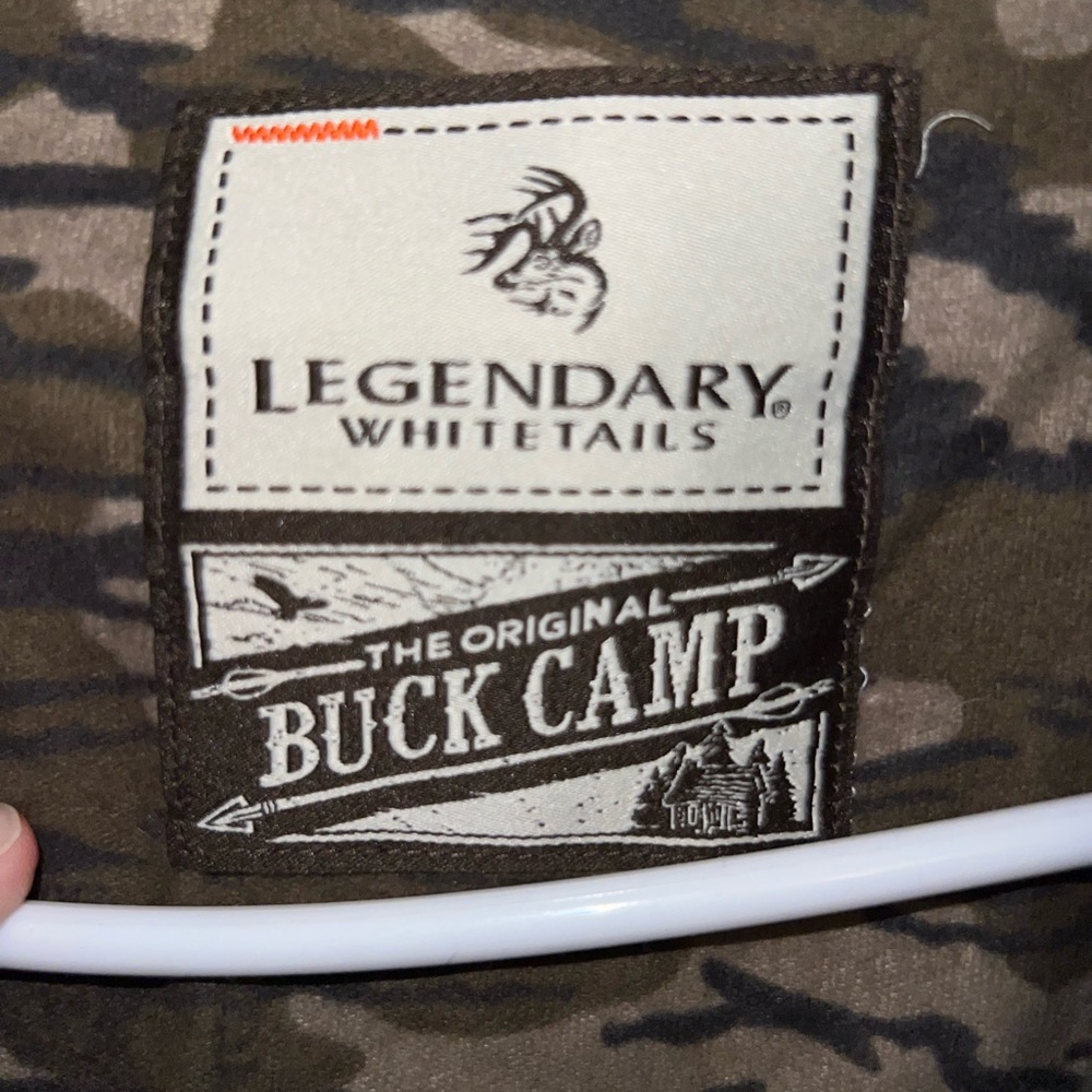 Legendary Whitetails Buck Camp Camouflage flannel button-up